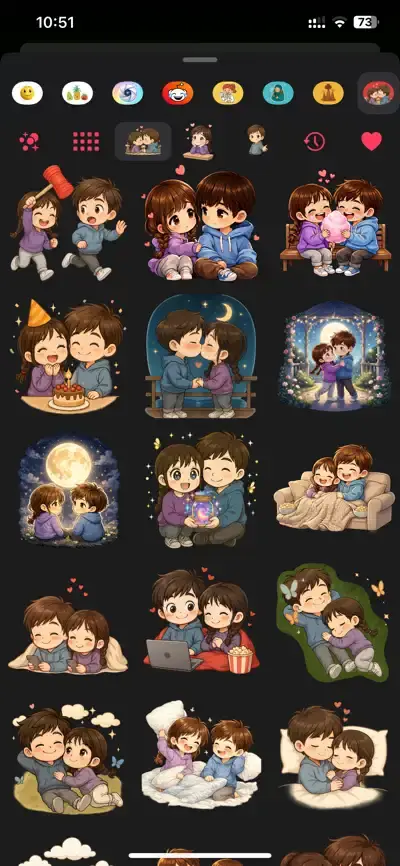 Love Stickers - Couple Pack — screenshot 2