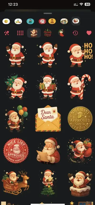 Christmas Stickers Santa Claus — screenshot 2